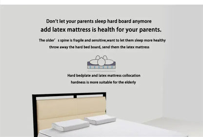 105D Medium Soft Natural Latex Mattress 5CM Thickness Cervical Vertebra Neck Protector Single Double Twin Queen Size Mattress