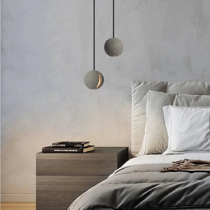 Chandelier Modern Chandelier Modern LED Concrete Ball Pendant Light Minimalist Mini Globe Cement Chandelier Home Decor