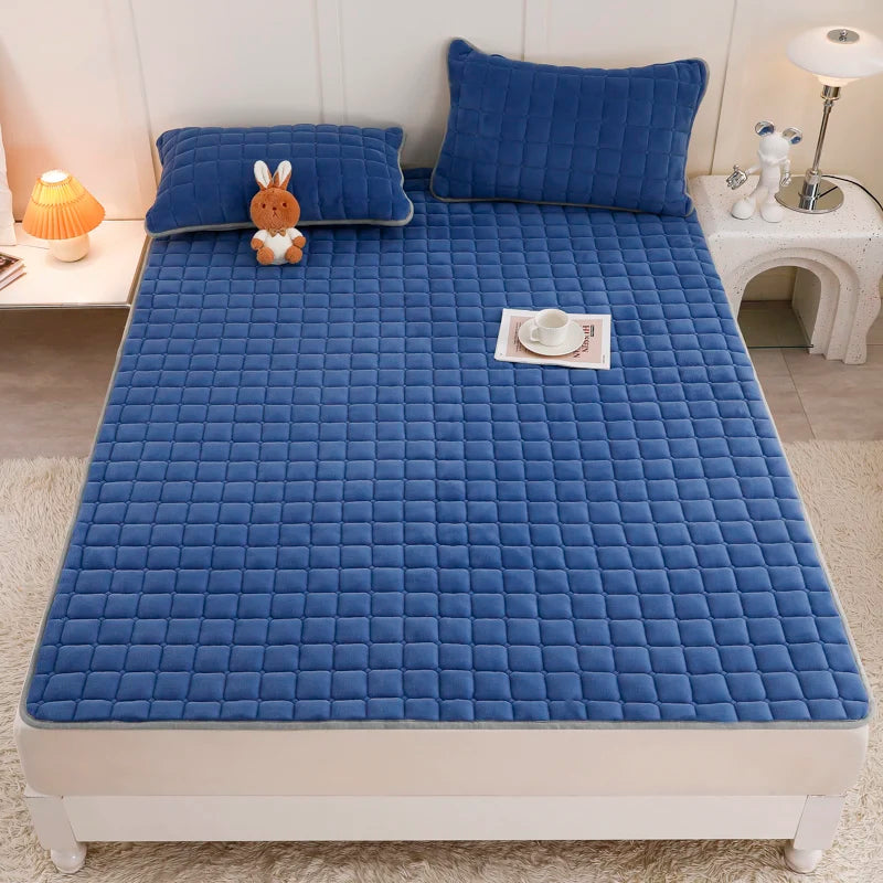 Fleece Topper Mattress Foldable Pad Sleeping Mat on The Floor Tatami Orthopedic Pillow Top Double Bed Bedroom Furniture Futon