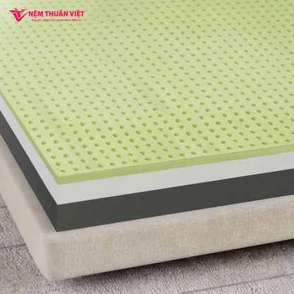 King Size Skin-Friendly Eco Friendly Massage Hybrid Natural Latex With Memory Foam Mattress Elastic Hotels Factory in VietNam