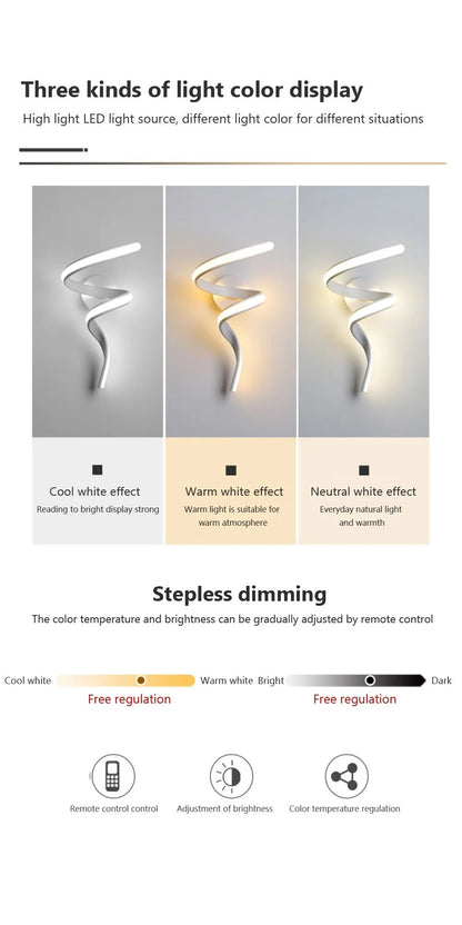 Modern Minimalist LED Wall Lamp Home Indoor Decor wall Sconce For Living Room Bedroom Bedside Lustres Backgroud Light Decoration