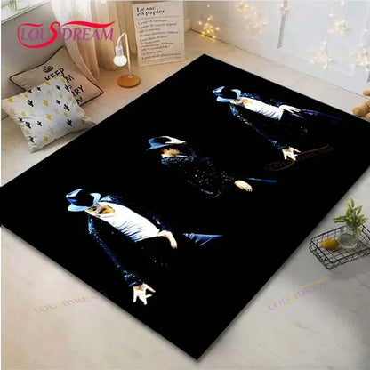 Fashion M-Michael-Jackson Printed  Carpets Living Room Anti-Skid Area Rug Kids Bedroom Mats Yoga Mat Large Carpet Decor
