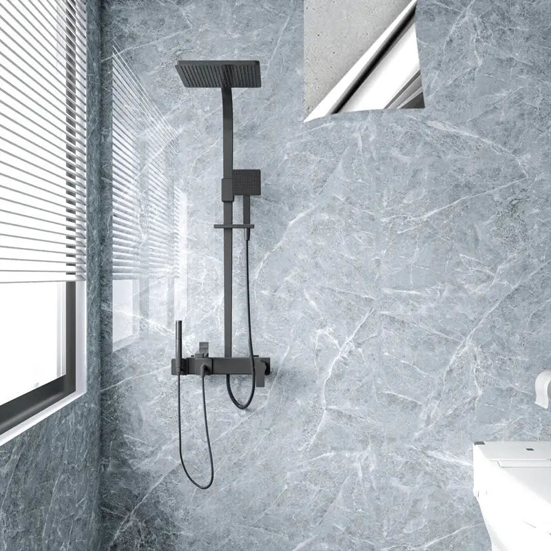 Foil Marble Self Adhesive Waterproof Wallpaper for Bathroom Wall Deocr Kitchen Oil Peoof High Temperature Resistance Stickers