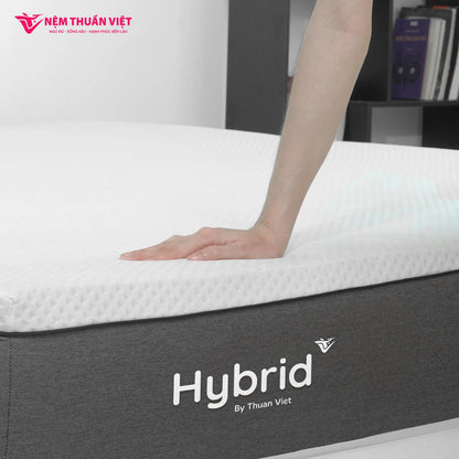 King Size Skin-Friendly Eco Friendly Massage Hybrid Natural Latex With Memory Foam Mattress Elastic Hotels Factory in VietNam