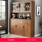 Modern Tall Minimalist Sideboard Buffet Slate Cupboard Living Room Furniture Entrance Hall Console Table Kitchen Storage Cabinet