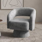 Swivel Barrel Chair, Set of 2 Velvet Accent Armchair 360 Degree Swivel Club Chair for Living Room Bedroom Reception Room, Beige
