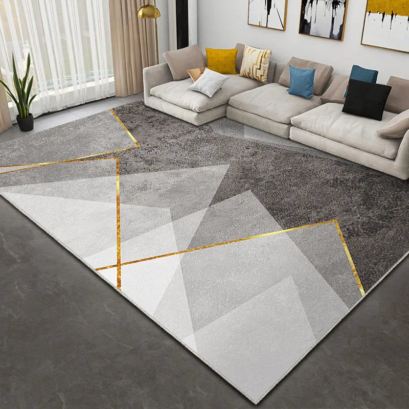 VIKAMA Light Luxury HomeLiving Room Carpet Bedroom Full Sofa Dirt Resistant And easy to care for crystal velvet carpet