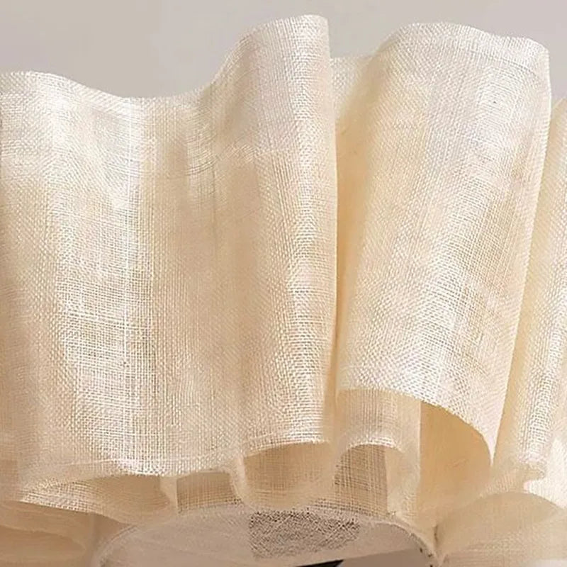 Handmade fabric LED chandelier Japanese retro study bar homestay living room fabric lighting