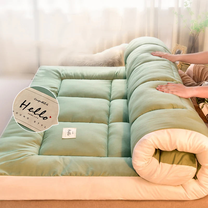 Soft comfortable mattress home thickened ultra-soft dormitory student single double mattress tatami floor sleeping mat