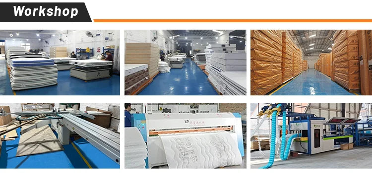 Wholesale Bed Mattresses Luxury California King Size Pillow Top Memory Foam Spring Hybrid Mattress