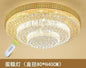 Nordic Modern Golden Round Ring Hanging Light Modern LED Crystal Ceiling Chandelier Lamp For Dinning Living Room Hall Home Decor
