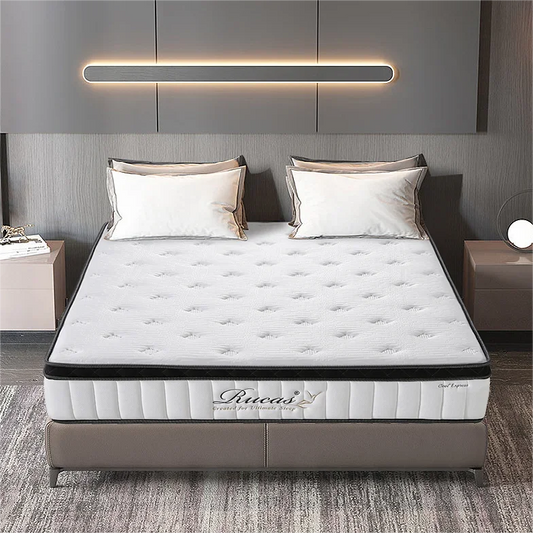 12 Inch Queen Size Memory Foam Mattress 26CM High Density Foam Compress Pocket Spring Mattresses for King Size Bed