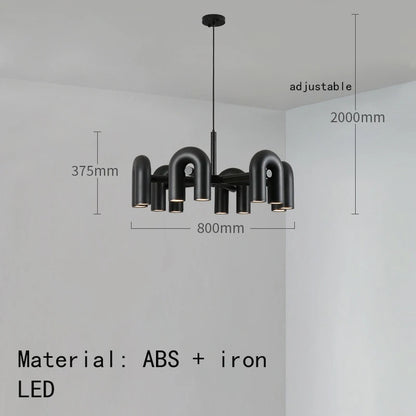 Cirkus scandinavian pendant light LED U-shaped tube chandelier Simple creative lamp Living Room Decoration restaurant lights