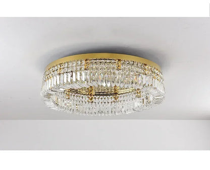 Luxury Modern Minimalist Crystal Glass Round Ceiling Chandelier for  Living Room Bedroom Study Led Indoor Lighting Decor