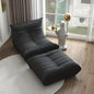 Fireside Chair for Adult Armless Floor Sofa Soft Comfy Lounge Chair Foam Sofa Accent Chair for Living Room Bedroom Bean Bag Sofa