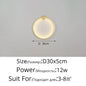 Simple Circle Background Decoration Lamps New Modern LED Wall Lights Living Room Bedroom Bedside Aisle Corridor Indoor Lighting