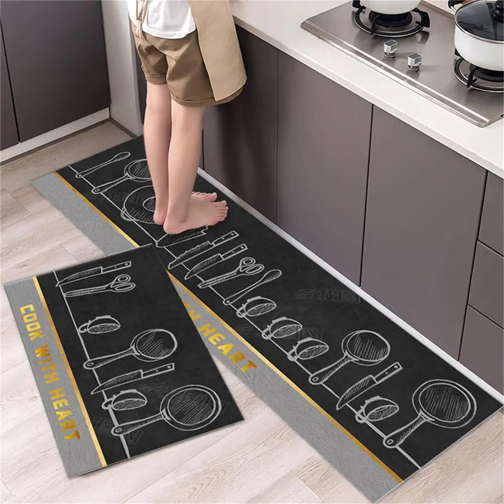 Non-slip Kitchen Carpets for Living Room Long Area Rug Kitchen Floor M0at Carpets Entrance Door Mat Home Decor Alfombra Tapis