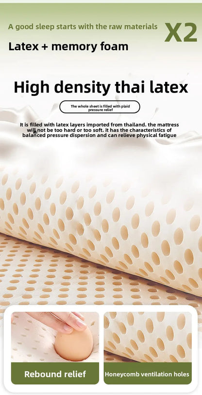 Mattress for home use, bedroom, latex sponge, soft mattress, dormitory, student, single mattress