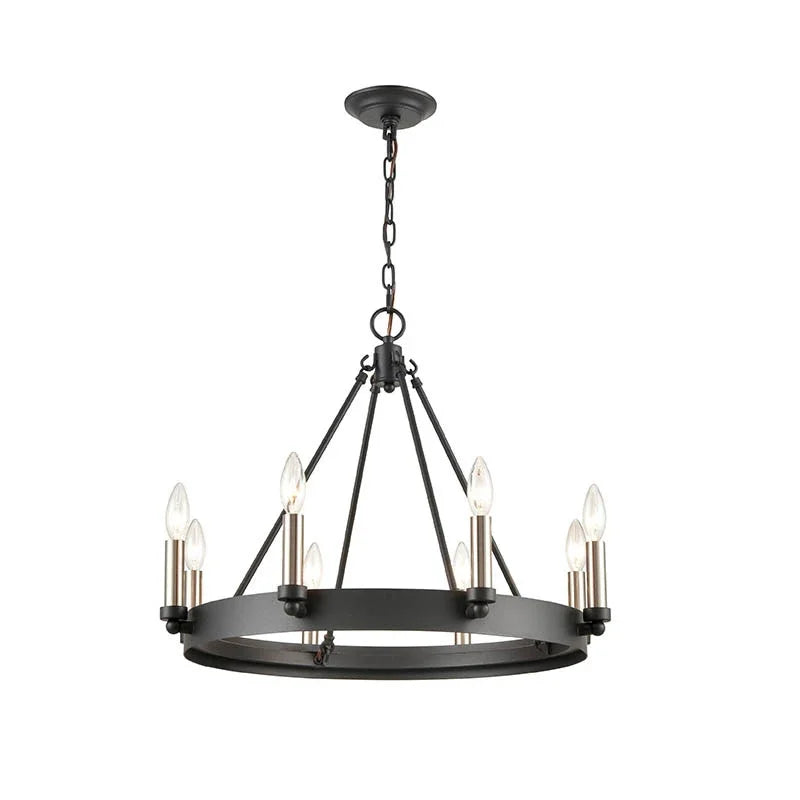 Industrial Vintage Black Chandelier For Kitchen Bedroom Living Room Indoor  Lighting Retro Wrought Iron Antique Pendant Lights