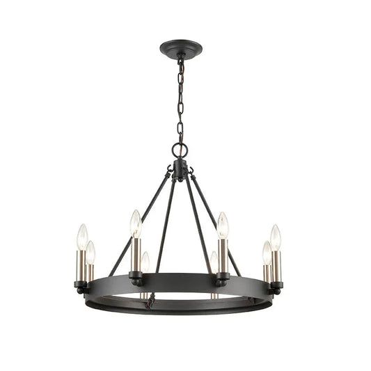 Industrial Vintage Black Chandelier For Kitchen Bedroom Living Room Indoor  Lighting Retro Wrought Iron Antique Pendant Lights