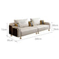 Modern Luxury Leather with Wooden Sofa Set, Fashion 2/3/4 Seater Sofa, Leather Couch for Living Room Accept Customzied Color