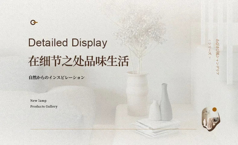 Japanese Wabi Sabi Pendant Lights Minimalist Bedroom Kitchen Island G9 LED Chandeliers Home Decor Living Room Hanging Lamps