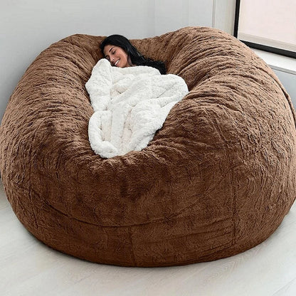 Soft Warm 180*90cm Fur Giant Removable Washable Bean Bag Bed Cover Comfortable Living Room Furniture Lazy Sofa Coat