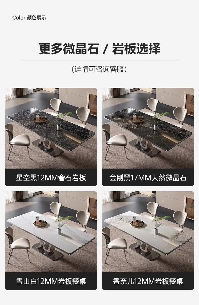 Kitchen Luxury Dining Table Modern Study Large Industrial Bar Living Room Home Furniture Mesas De Comedor Extended Garden JGY