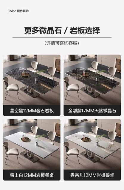 Kitchen Luxury Dining Table Modern Study Large Industrial Bar Living Room Home Furniture Mesas De Comedor Extended Garden JGY