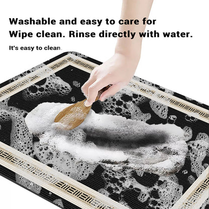 Long Area Retro Diatomite Kitche Floor Mat Waterproof Kitchen Rug For Living Room Hallway Bathroom Mats Doormat Washable