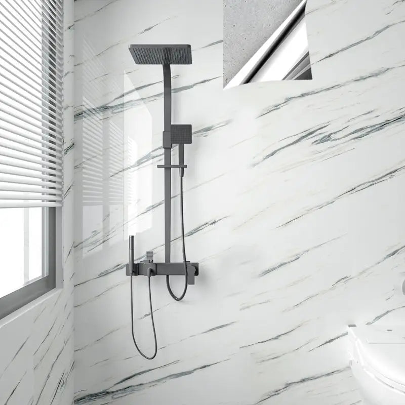 Foil Marble Self Adhesive Waterproof Wallpaper for Bathroom Wall Deocr Kitchen Oil Peoof High Temperature Resistance Stickers