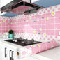 Kitchen Stove Oil-proof Sticker Waterproof High Temperature Resistant Wallpapers Kitchen Decoration Self Adhesive Contact Paper