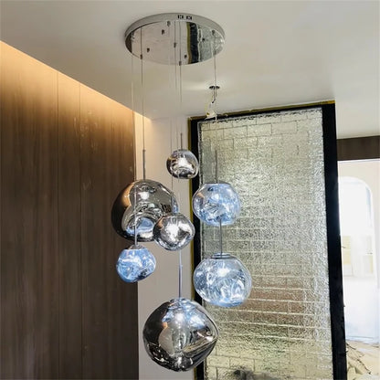 Nordic Lava Loft LED Pendant Light Modern Light PVC Lighting Living Room Indoor Decor Home Fixtures Kitchen Hanging Pendant Lamp