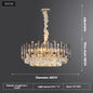 Post-modern Simple and Luxurious Crystal Chandelier Living Room Lamps Dining Room Decoration Household Led Indoor Lighting