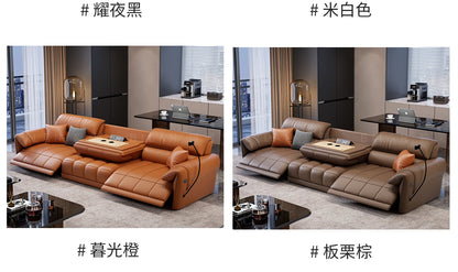 Genuine Leather Modern Sofa Chair Living Room Electric Designer Reclining Sofa Italian Loveseat Divano Soggiorno Home Furniture