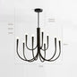 Modern French  Classic Design Branch Chandeliers for Living Dining Room Bedroom Hanging Pendant Lamp Medieval Lighting Fixtures