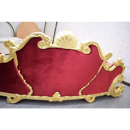 Luxury Living Room Furniture Gold White Fabric Living Room Villa Colorful 3 Seats Dubai Luxury Sofa Set