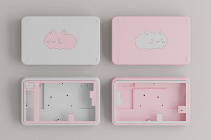 Cute Cat Split Mechanical Keyboard Kit Wireless Tri-mode GASKET Hot-Swap RGB Ergonomic Custom Aluminum Split Gaming Keyboard