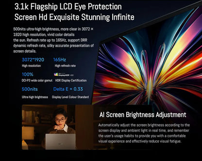 Xiaomi REDMI Book Pro 16 2025 Laptop Ultra 7 255H/Ultra 5225H Intel Arc Graphics 32GB LPDDR5X 1T SSD 16-inch 165 Hz 3.1K Screen