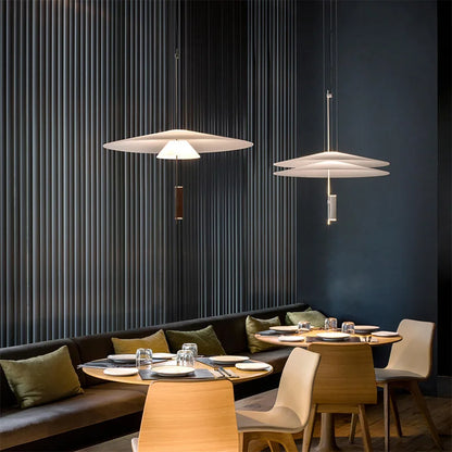 Modern Flying Saucer LED Pendant Lights Personality Home Decor Hanging Lamp Dining Table Bar Living Room Artistic UFO Chandelier