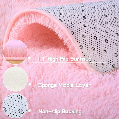 Plush Carpets Fluffy Ultra Soft Indoor Modern Area Rugs Living Room Play Mats For Children Bedroom Home Decor Nursery Rug