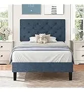 King and Headboard,Boucle Upholstered Platform Bed Frame,Modern Style,Soft Rounded Corners,No Box Spring Required,Easy