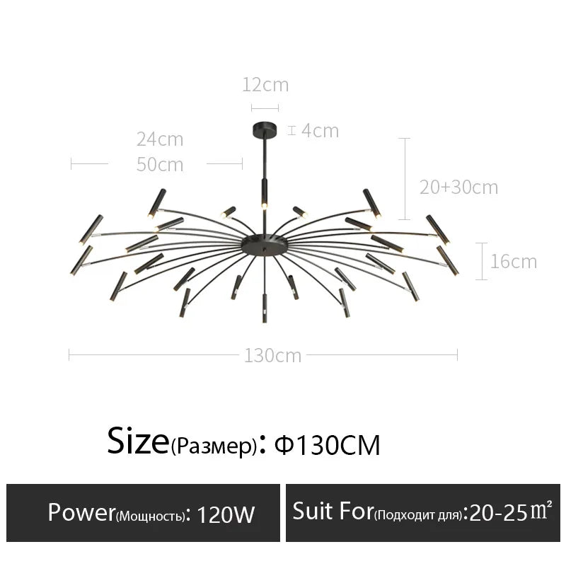 Living room lamp, new light luxury bedroom chandelier Nordic lamps modern minimalist atmosphere For home dining room Lights