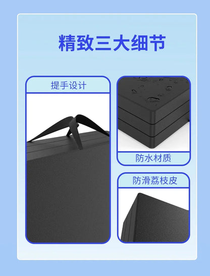 Tri-Fold Memory Foam Mattress 4 Inch Twin Size Portable Bed Ideal for Kids and Adults Perfect for Sleepovers