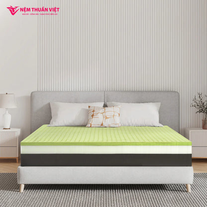 King Size Skin-Friendly Eco Friendly Massage Hybrid Natural Latex With Memory Foam Mattress Elastic Hotels Factory in VietNam
