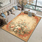 European Floral Large Carpet Living Room Luxury Decoration Home Bedroom Bedside Rugs Washable Cloakroom Non-slip Soft Mats Ковер