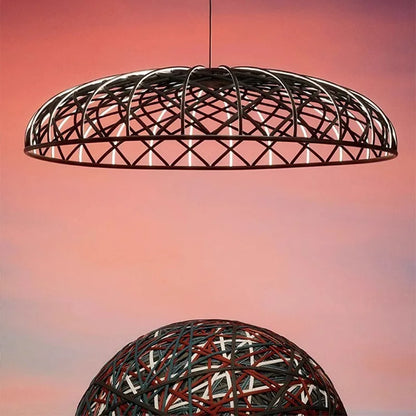 Designer Skynest Pendant Light Foscarini Mesh Macaron Lamp Living Room Staircase Restaurant Bar Chandelier Home Decor Aesthetic