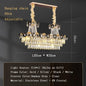 2024 Modern Large Luxury Living Room Chandeliers for Staircase Designer Crystal Pendant Lamps Home Decor Lighting Lustre Fixture