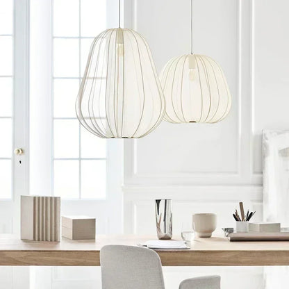 Bolia Balloon Fabric Ceiling Lamps Silk White Ivory Lantern Chandelier Pendant Living Room Bedroom Restaurant Home Decorations