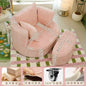 Leisure Comfy Single Sofa Chair Soft Upholstered Movable Swivel Accent Chair for Living Room Bedroom Armchair with Wheels